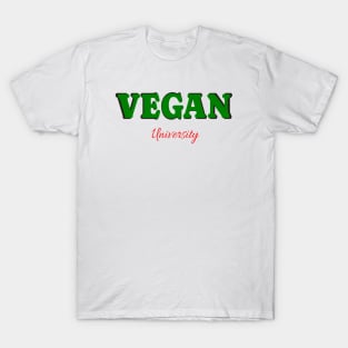 Vegan University funny college T-Shirt